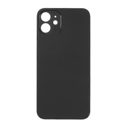 iPhone 12 Mini Back Glass Cover With Big Camera Hole-Black