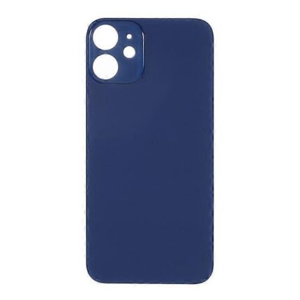 iPhone 12 Mini Back Glass Cover With Big Camera Hole-Blue