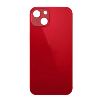 iPhone 13 Back Glass Cover With Big Camera Hole–Red