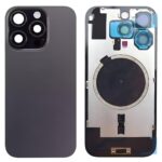 IPhone 16 Pro Max Rear glass with Camera Lens Glass and Magsafe Magnet  (Black Titanium)