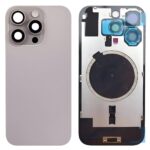 IPhone 16 Pro Max Rear glass with Camera Lens Glass and Magsafe Magnet (NaturalTitanium)