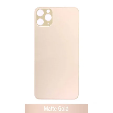 iPhone 11 Pro Max Back Glass Cover With Big Camera Hole-Gold