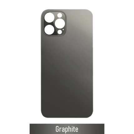 iPhone 12 Pro Max Back Glass Cover With Big Camera Hole-Graphite