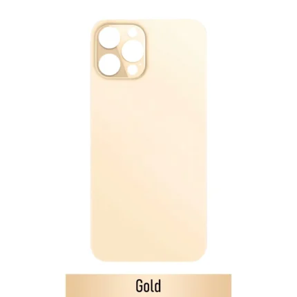 iPhone 12 Pro Back Glass Cover With Big Camera Hole-Gold