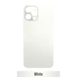 iPhone 12 Pro Max Back Glass Cover With Big Camera Hole-White