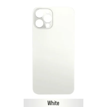 iPhone 12 Pro Back Glass Cover With Big Camera Hole-White