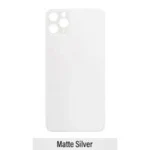 iPhone 11 Pro Max Back Glass Cover With Big Camera Hole-Silver