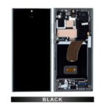 Samsung S23Ultra S918 Oled Screen With Frame-Black (Size-1:1 Display Aftermarket)