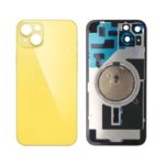 iPhone14 Back Glass With Camera Frame and Magsafe Magnet-Yellow
