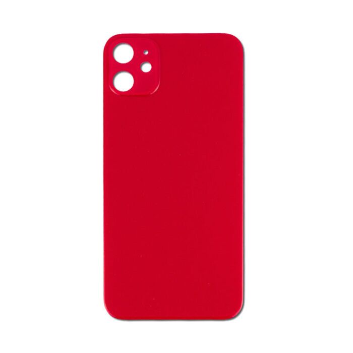 BackGlassforAppleiPhone11-RedPAI-192-010-RD-1__28619.1590752626_5c0d57a8-65bf-4588-a23b-1cf8d54ba3f1 iPhone 11 Back Glass Big Camera Hole-Red - Image 1