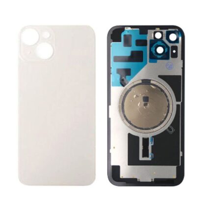 iPhone14 Back Glass With Camera Frame and Magsafe Magnet-White
